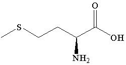 L-甲硫氨酸化学结构式